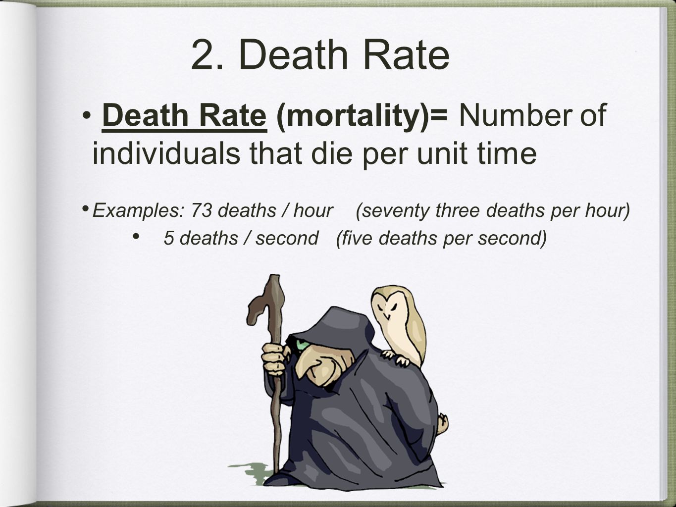 Image result for death rate population ecology images